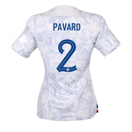 Dres Francuska Benjamin Pavard #2 Gostujuci za Žensko SP 2022 Kratak Rukav